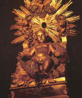 Golden child in the Vatican treasury