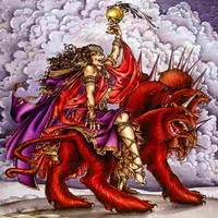 Harlot riding a Beast